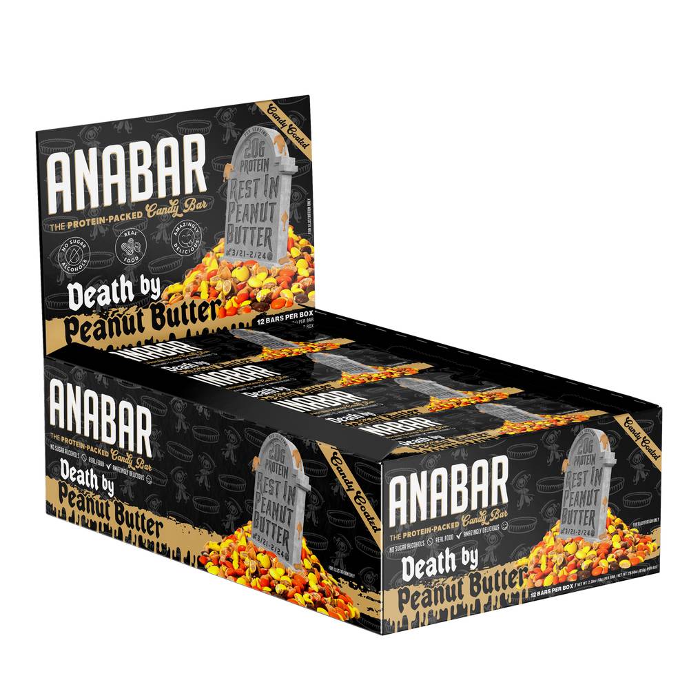 Anabar Protein Candy Bar, Peanut Butter (28.68 oz, 12 ct)