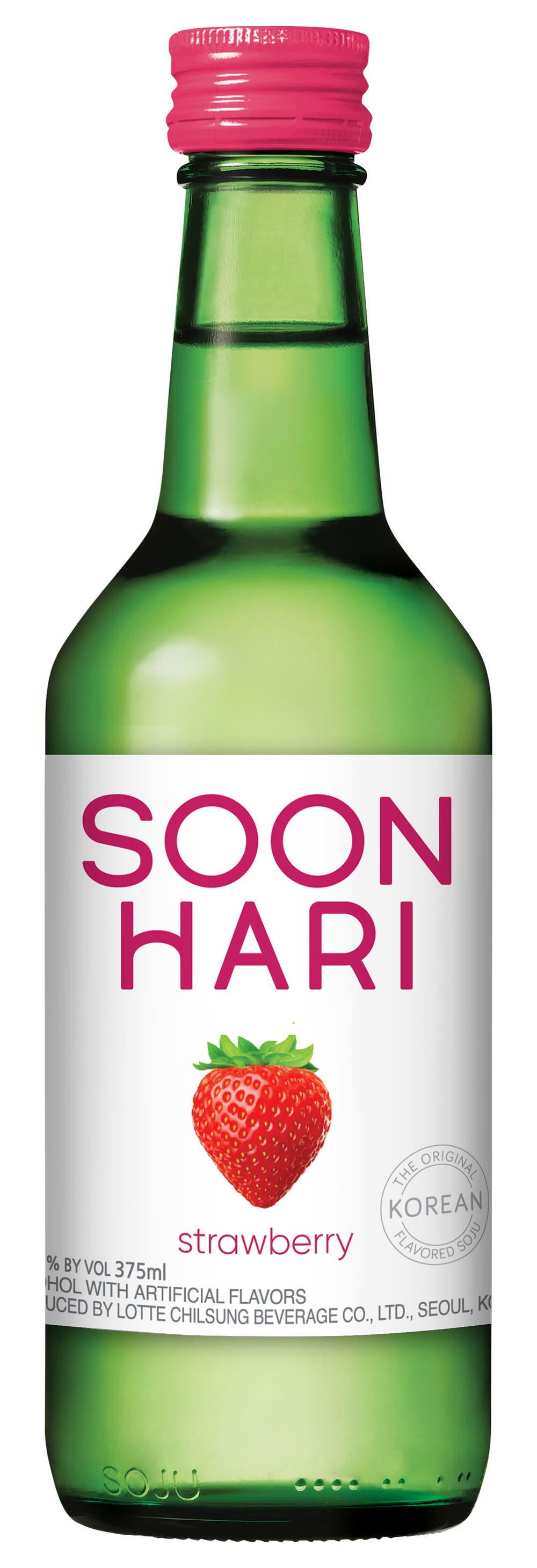 Soonhari Flavored Soju, Strawberry (375 ml)