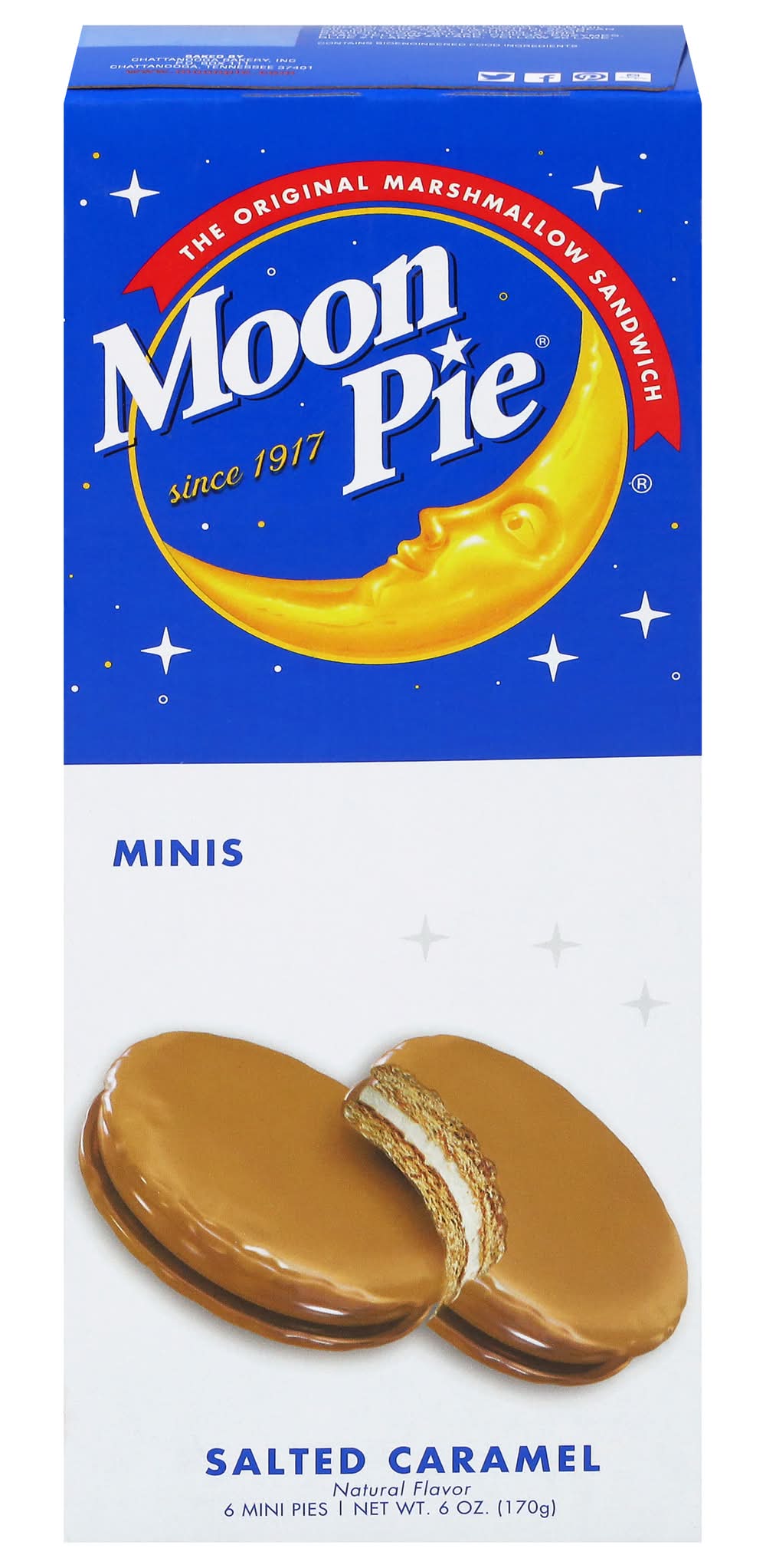 Moon Pie Minis, Salted Caramel (6 oz, 6 ct)
