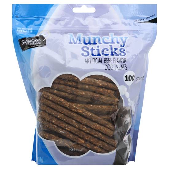 Signature Pet Care Beef Flavor Munchy Sticks (100 ct)