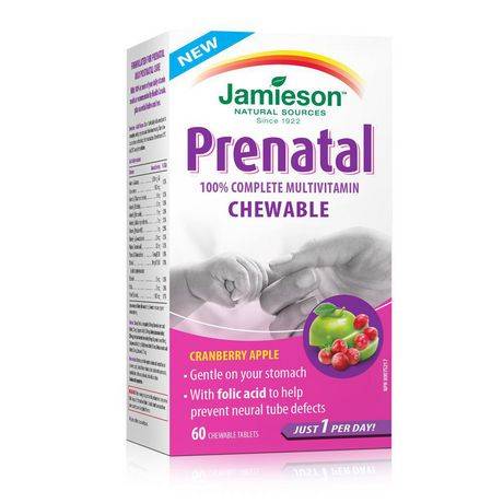 Jamieson Prenatal Chewable Multivitamin Tablets
