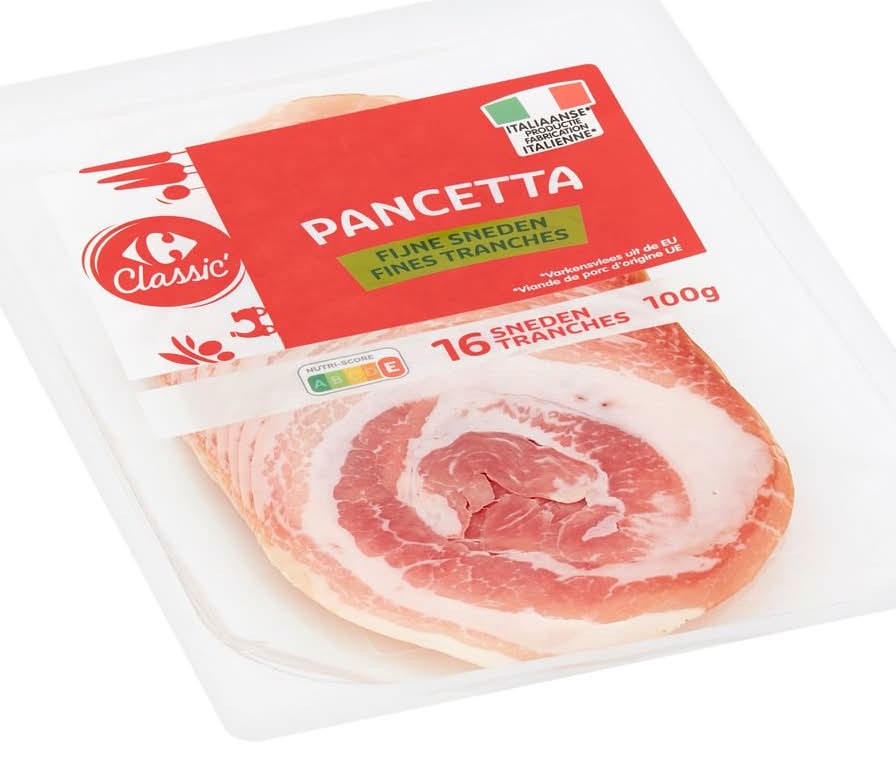 Carrefour Classic'' Pancetta Fines Tranches 100 g