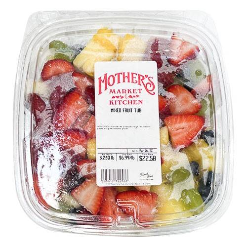 Mixed Fruit Tub Mother's Market approx 3.25 lbs; price per lb
