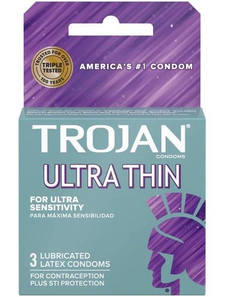 Trojan Ultra Thin Lubricated 3 Count