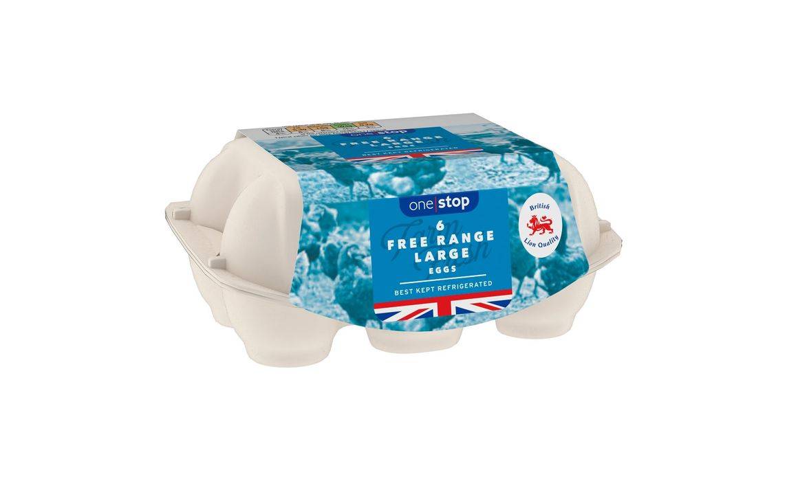 One Stop British Free Range Large Eggs 6 pack (398191)