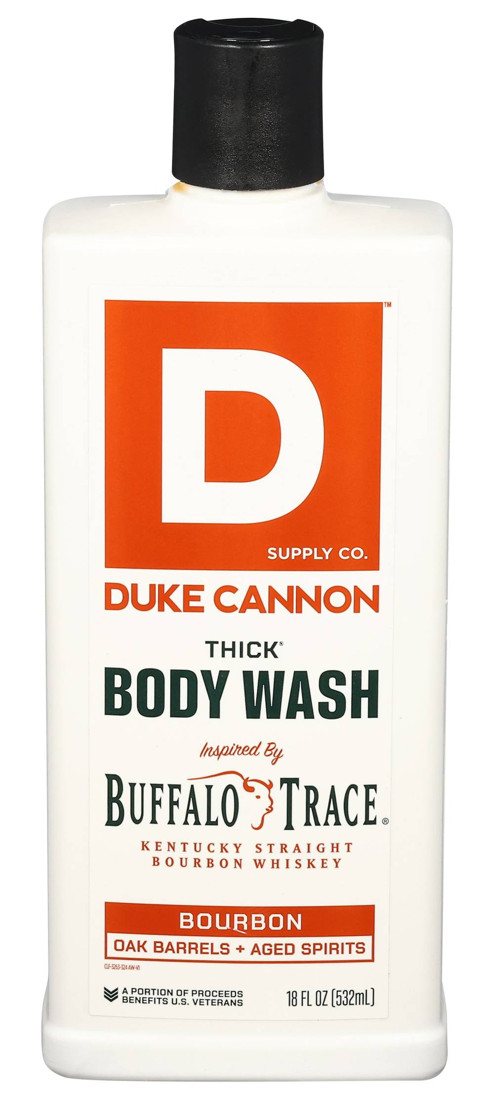 Duke Cannon Thick Bourbon Oak Barrels + Aged Spirits Body Wash (18 fl oz)