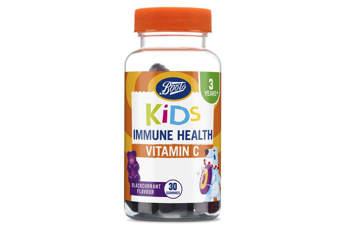 Boots Kids Immune Health Vitamin C 30 Blackcurrant Gummies