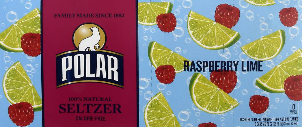 Polar Raspberry Lime Seltzer (8 x 12 fl oz)