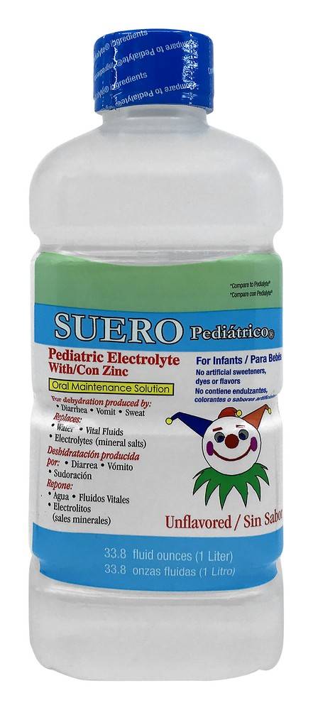 Suero Pediátrico Unflavored Pediatric Electrolyte (33.8 fl oz)