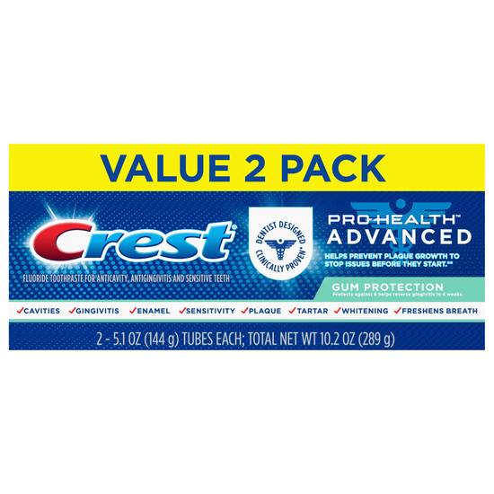 Crest Pro-Health Advanced Gum Protection Toothpaste (2 x 5.1 oz)