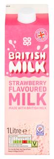 Co-op Strawberry Milk 1 Litre