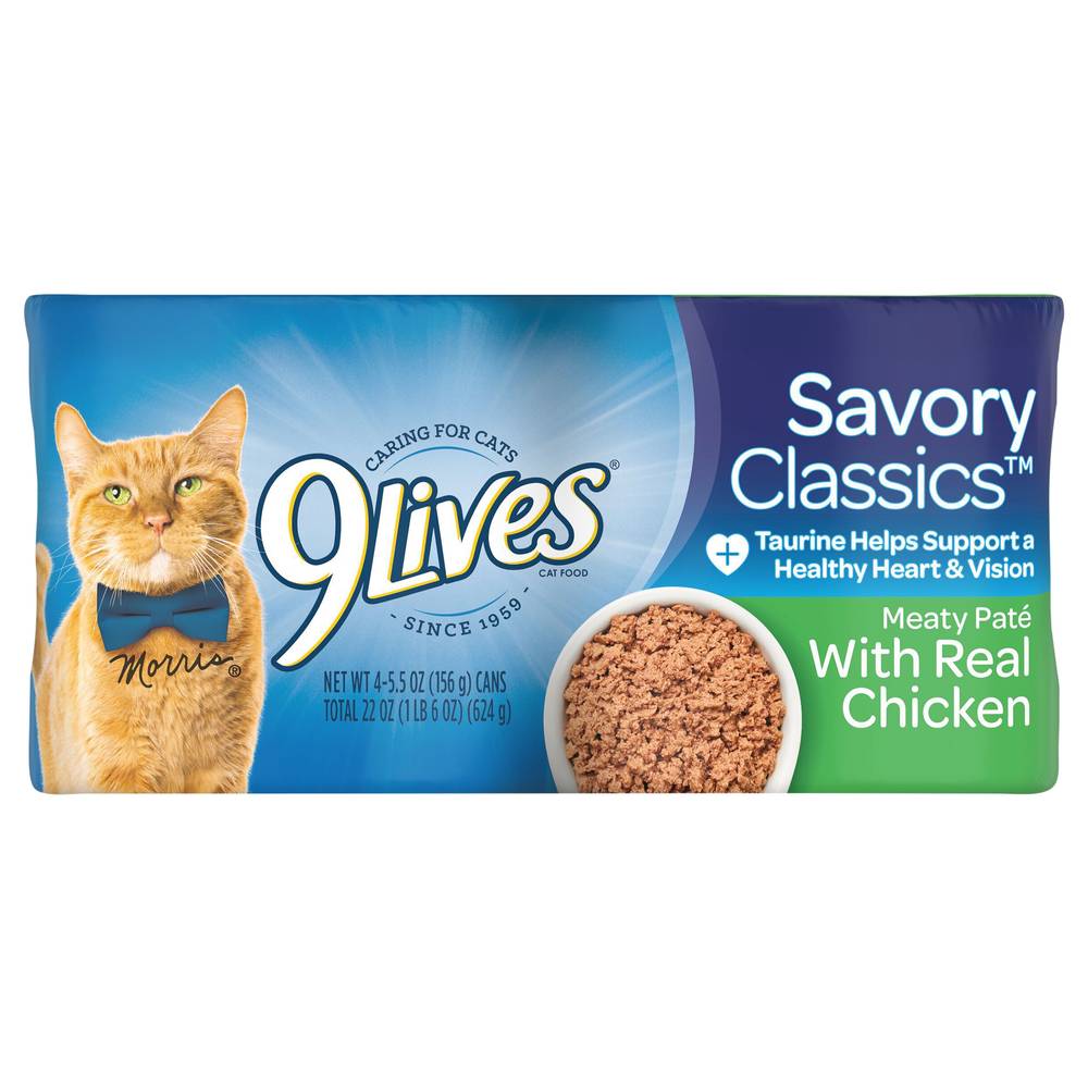 9Lives Meaty Paté With Real Chicken Cat Food