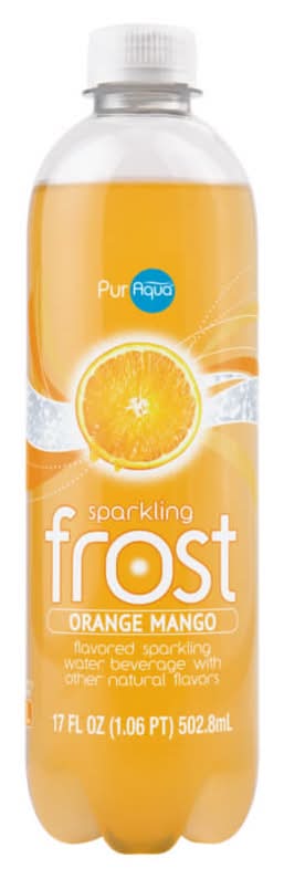 PurAqua Flavored Sparkling Frost Water, Orange Mango (17 fl oz)