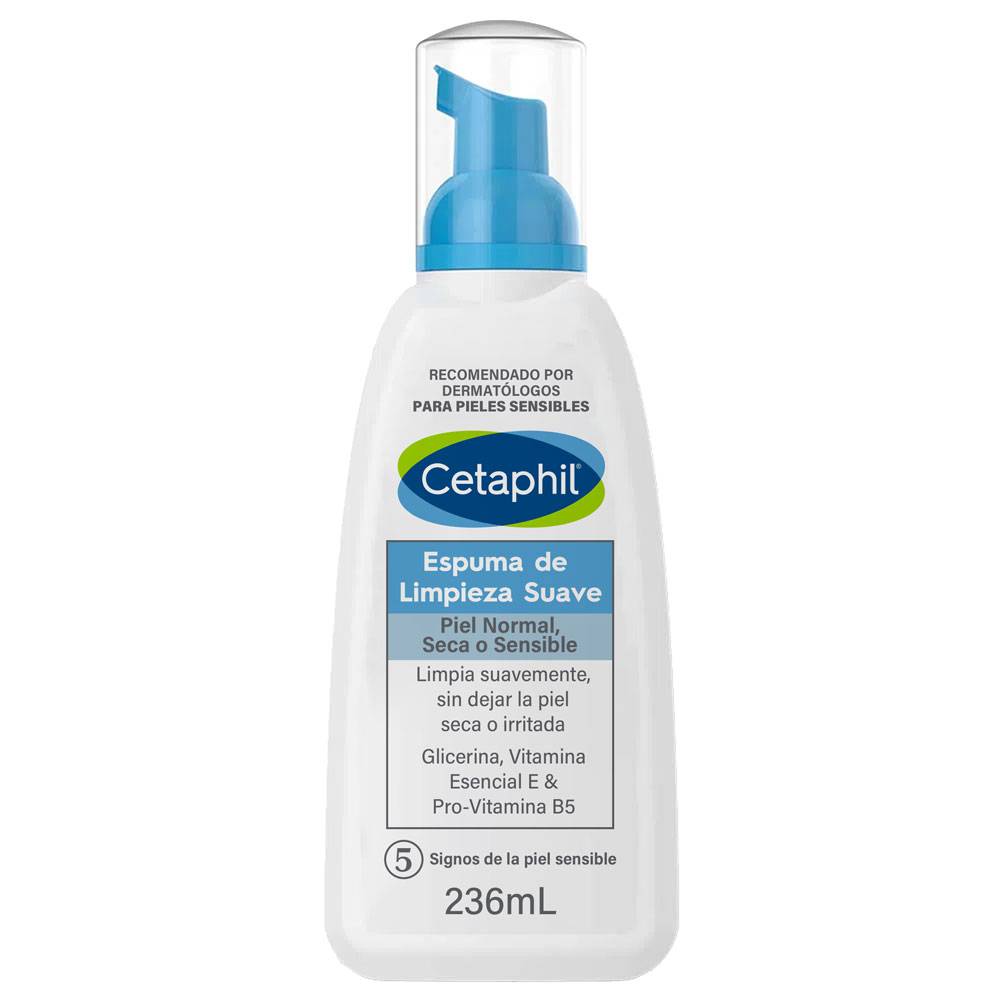 Cetaphil espuma de limpieza suave