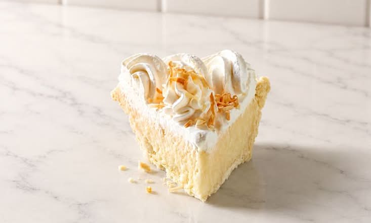 Coconut Cream Pie, slice