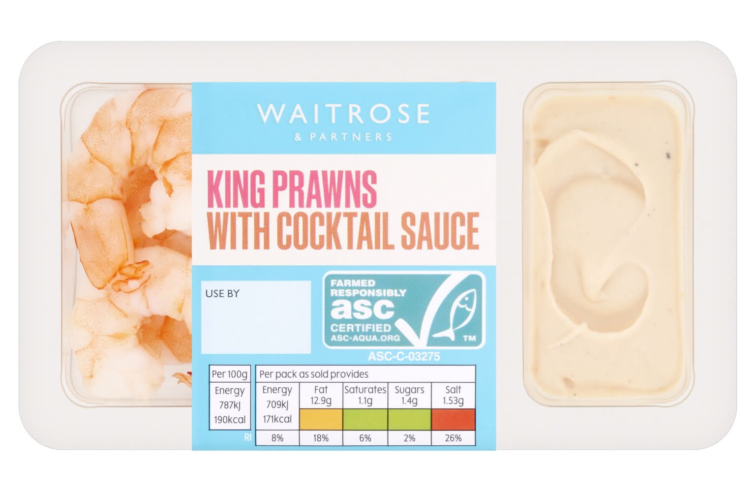 WR KING PRAWNS & COCKTAIL SAUCE DIP 90G