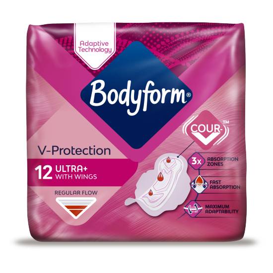 Bodyform Cour-V Ultra Normal Sanitary Towels Wings