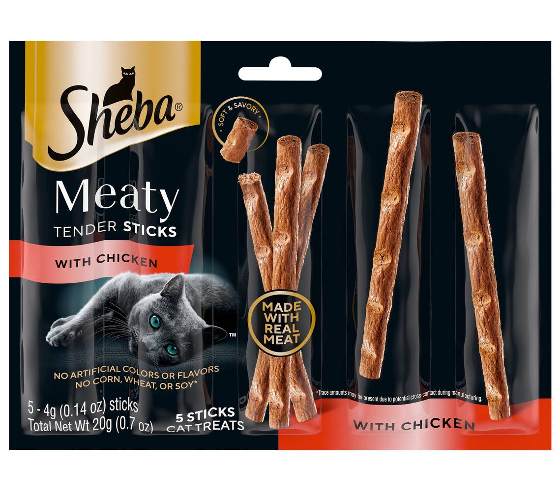 Sheba Meaty Tender Sticks With Chicken Cat Treat (0.7 oz, 5 ct)