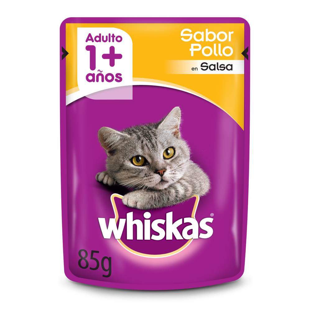 Whiskas · Alimento húmedo adulto - Pollo Salsa (85 g)