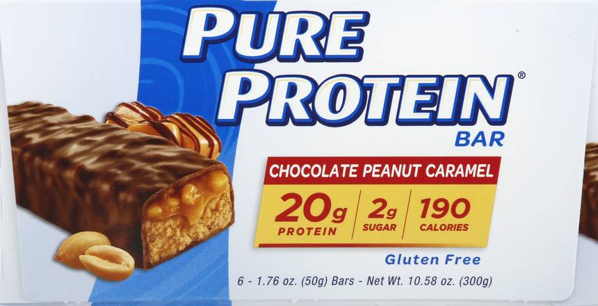 Pure Protein Chocolate Peanut Caramel Bar (6 ct)