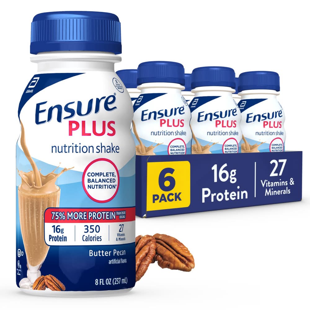 Ensure Nutrition Shake Butter Pecan Ready-To-Drink (6 x 8 fl oz)