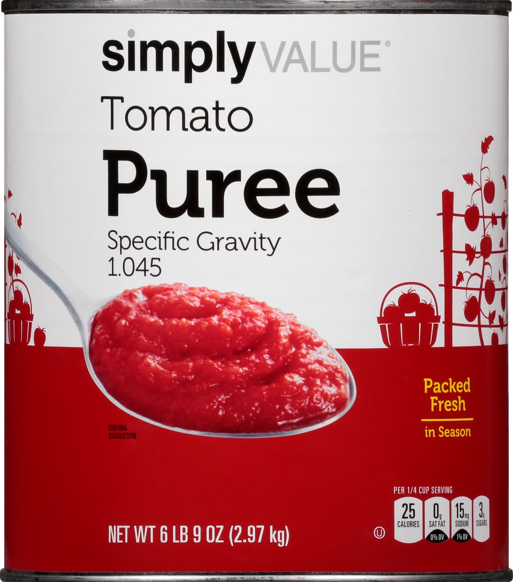 Simply Value Specific Gravity Tomato Puree (6.56 lbs)