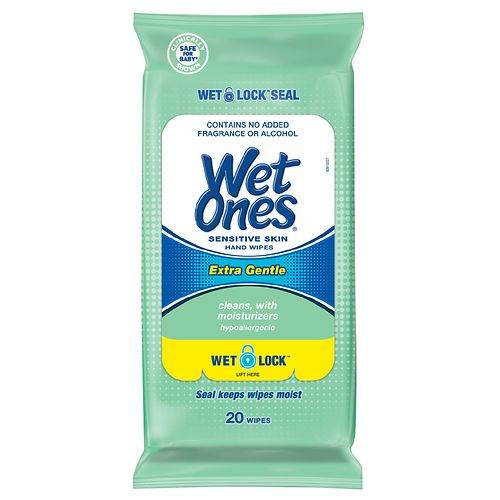 Wet Ones Travel Pack Wipes Sensitive Skin - 20.0 ea