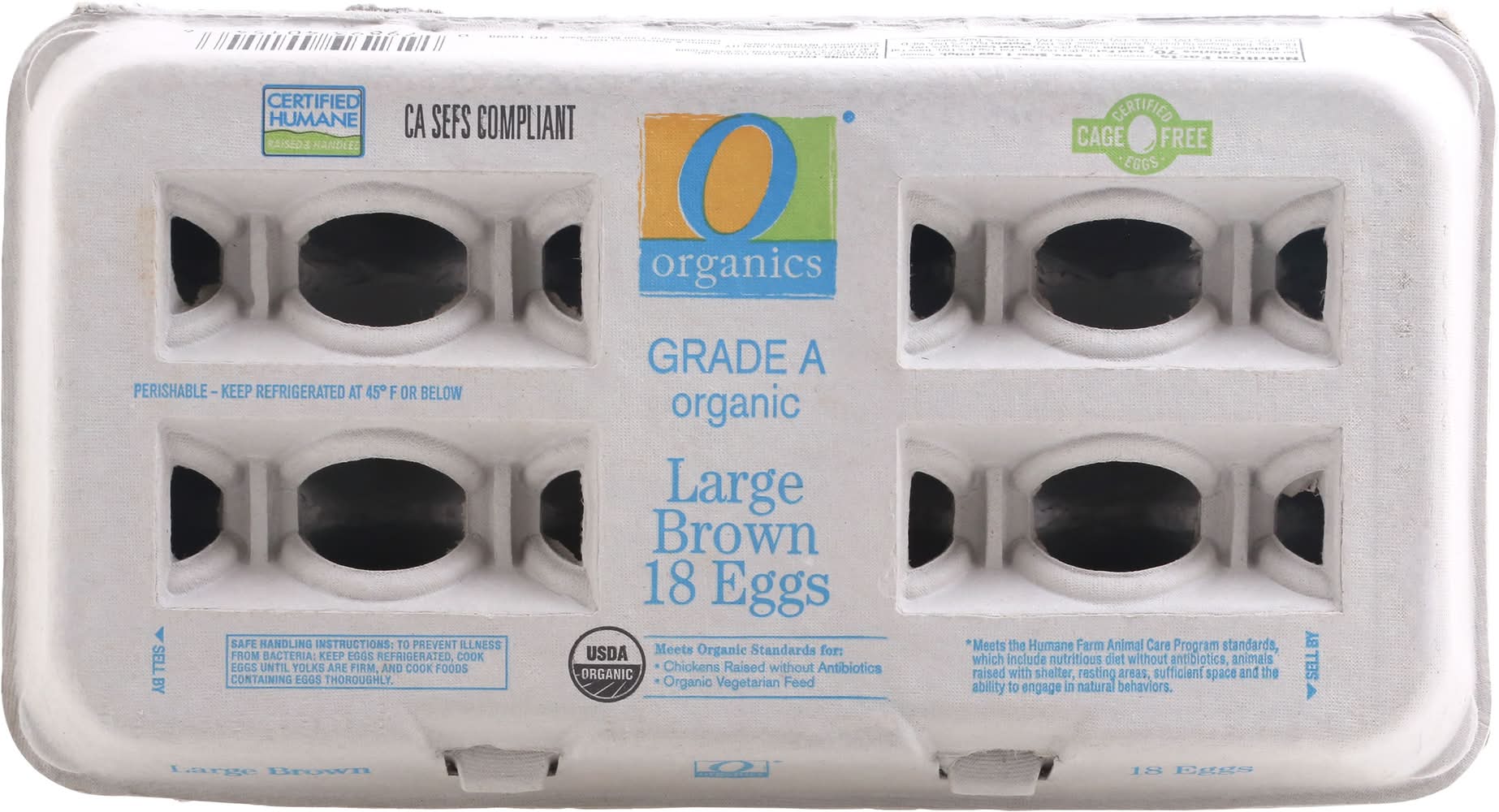 O Organics Brown Eggs, L (18 ct)
