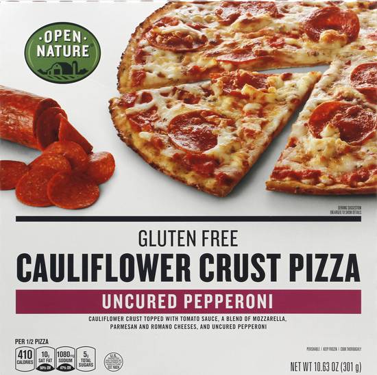 Open Nature Gluten Free Uncured Pepperoni Cauliflower Pizza (10.63 oz)