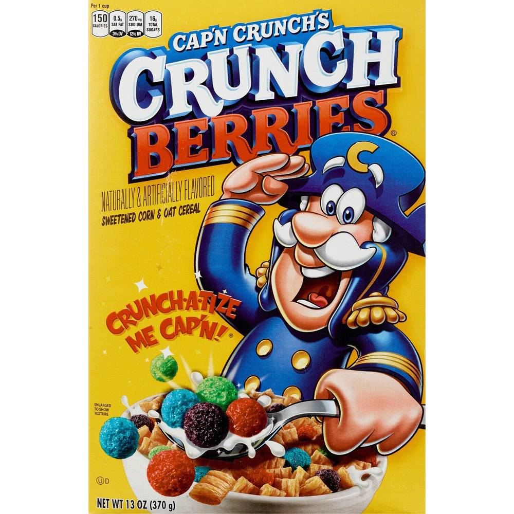 Quaker Cap'N Crunch'S Crunch Berries Cereal, 13 Oz