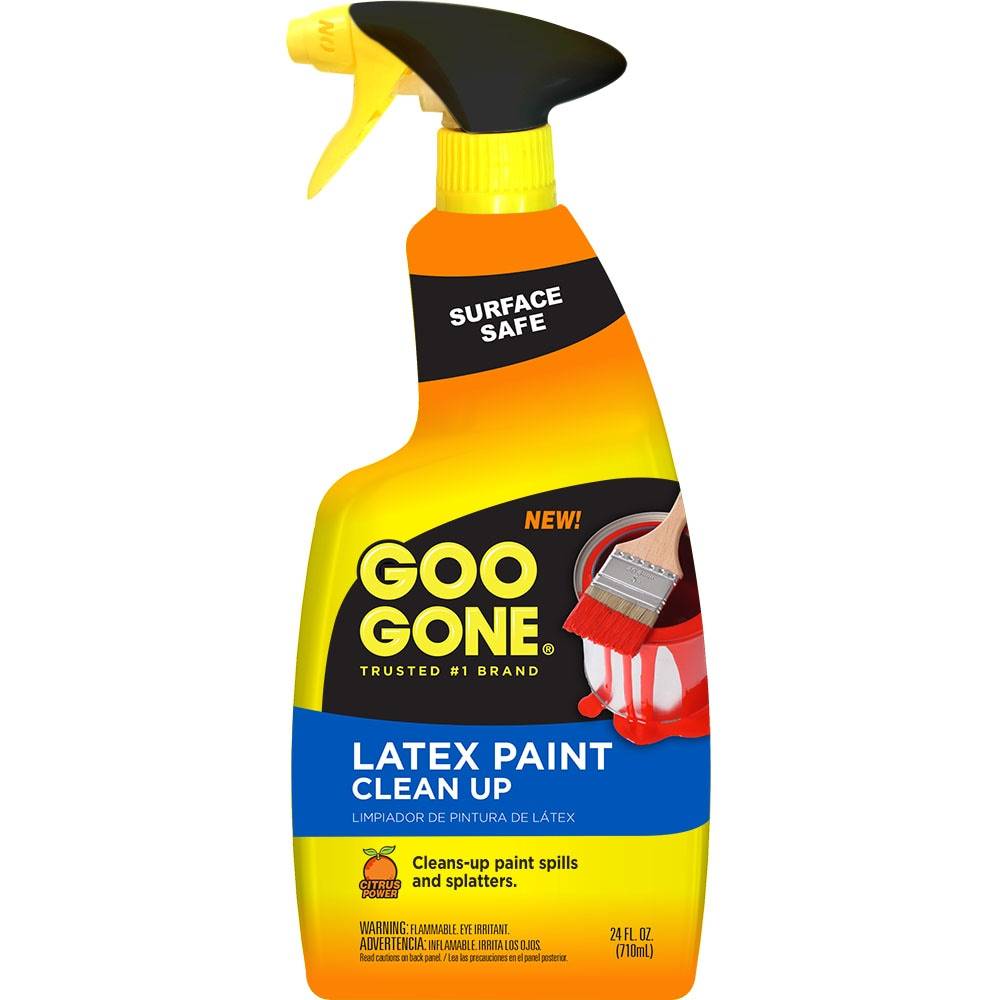 Goo Gone  Latex Paint Clean Up 24 oz Trigger - Fastest, Easiest Way to Remove Paint and Varnish Messes - Carpet Cleaning - Removes Stains | 2192