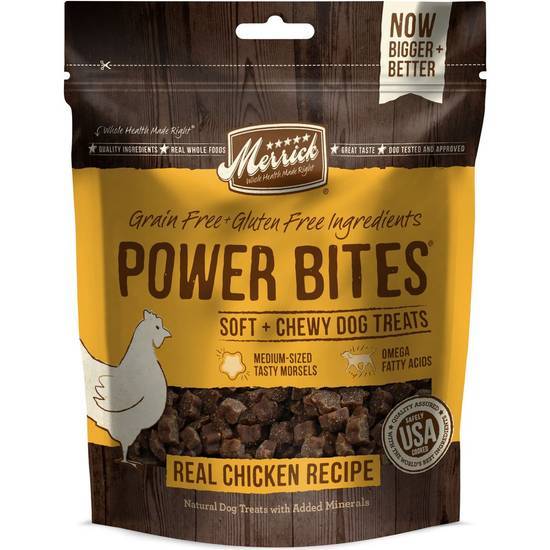 Merrick Power Bites Real Chicken Dog Treats (6 oz)