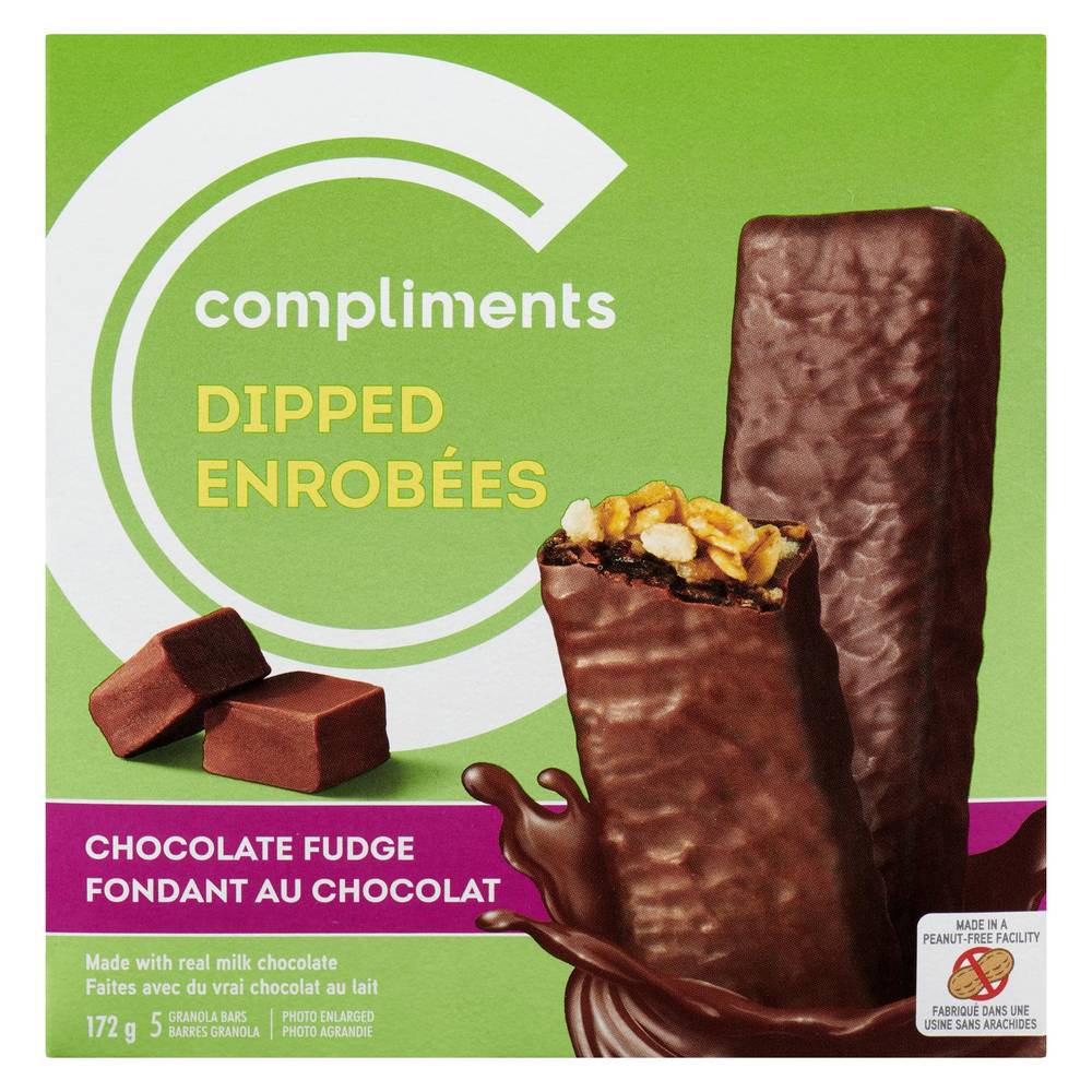 Compliments Dipped Chocolate Fudge Granola Bars (172 g)
