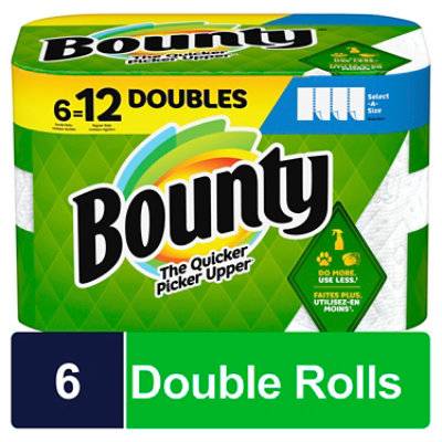Bounty Select-A-Size Paper White Towels (6 ct)