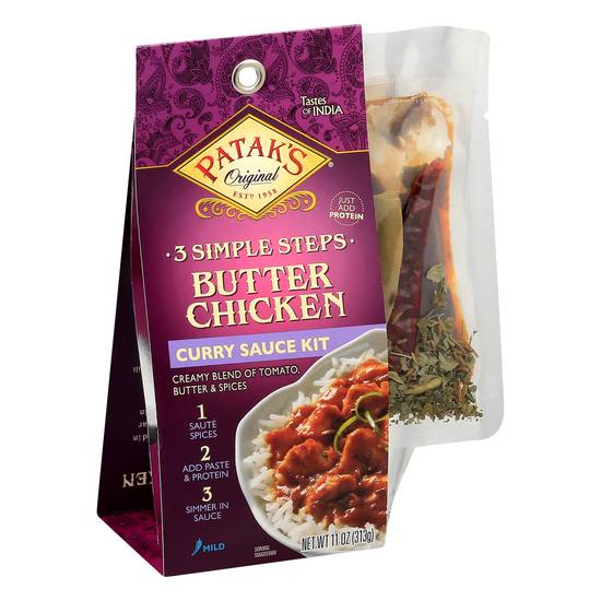 Patak's Butter Chicken Curry Sauce Kit (11 oz)