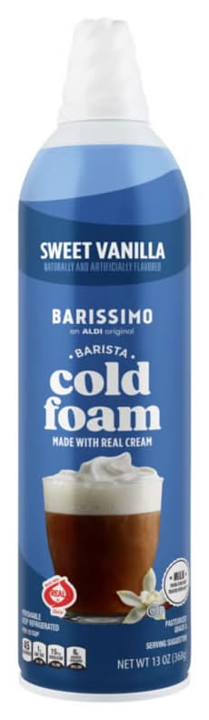 Barissimo Barista Cold Foam, Sweet Vanilla (13 oz)