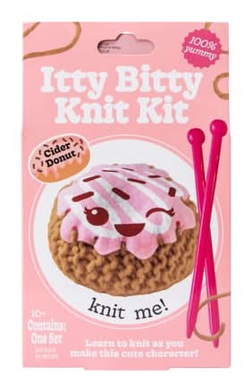 Halloween Itty Bitty Knit Kit Set Cider Donut