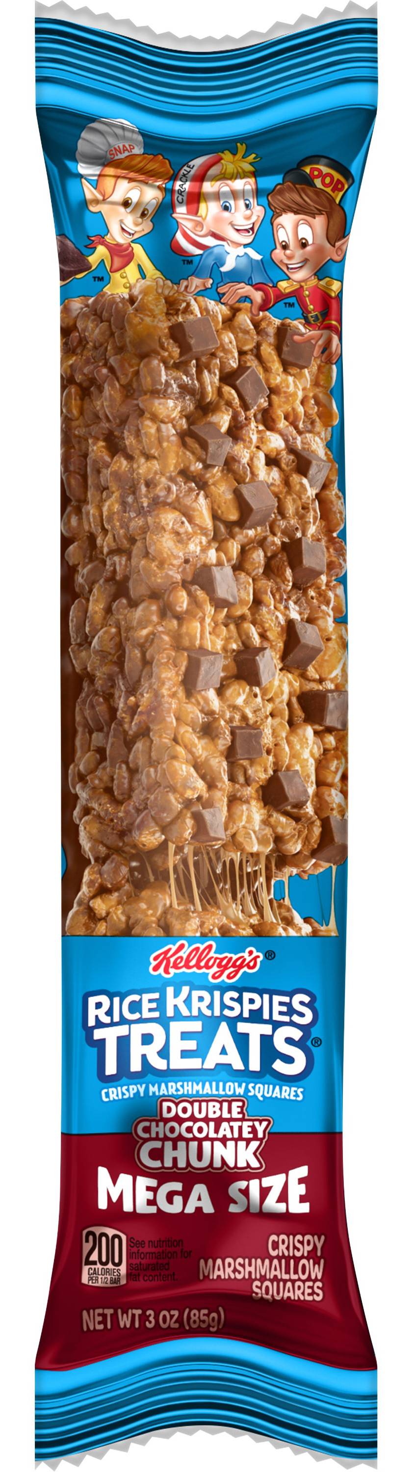 Kelloggs Rice Krispies Treats Marshmallow Squares, Double Chocolatey Chunk (3 oz)