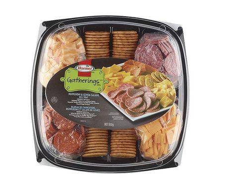 Hormel Gatherings Pepperoni and Genoa Salami Deli Tray