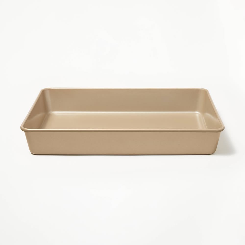 Figmint Nonstick Aluminized Steel Cake Pan, 9"x13", Gold