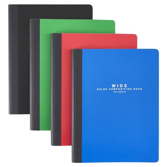 Meijer Poly 100 ct Wide Rule Composition Book