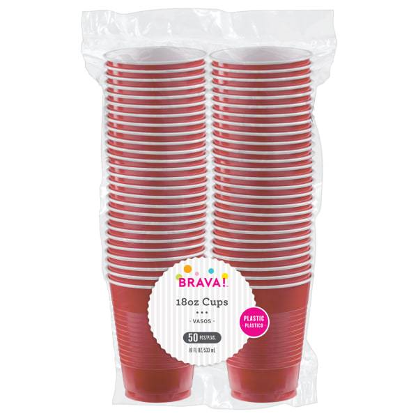 Party City Red Plastic Cups (red)