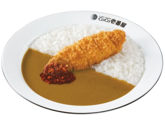 ポークカレー＋痺辛旨椒＋手仕込ささみカツ(1本) Pork curry with spicy chili oil and hand-made chicken tender cutlet (1 piece)