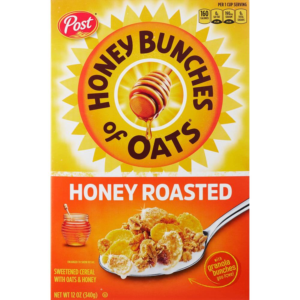 Honey Bunch Of Oats Honey Roasted Cereal, 14.5 Oz