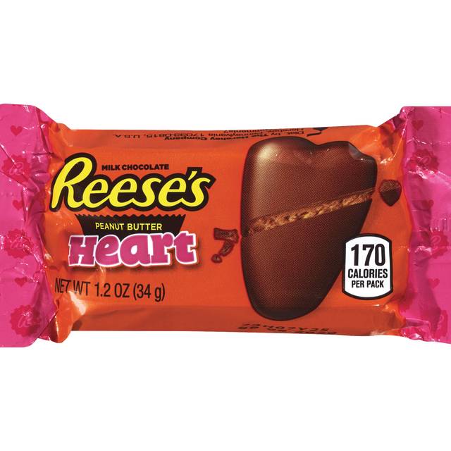 Reese's Milk Chocolate Peanut Butter Valentine's Day Candy, 1.2 oz