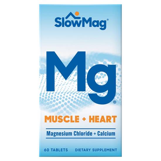 Slow-Mag Magnesium Chloride & Calcium Tablets (60 ct)