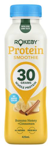 Rokeby Farms Whole Protein Smoothie, Banana-Honey Cinnamon (425mL)