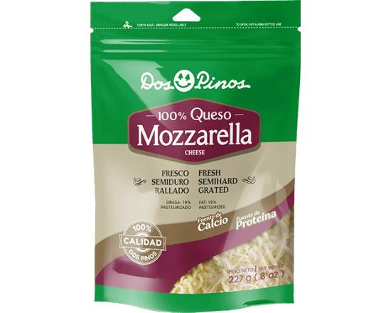 Queso Mozzarella Dos Pinos Rallado Bolsa 227 g