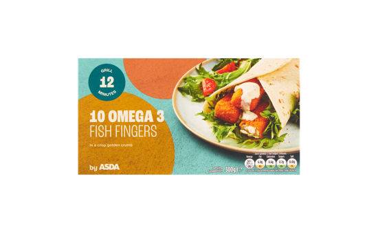 ASDA 10 Omega 3 Fish Fingers 300g