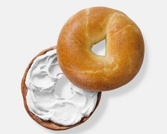 Plain Bagel with Cream Cheese